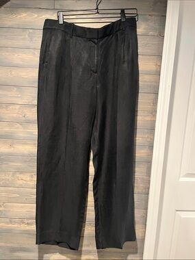 J. Crew Black Linen Dress Pants 14